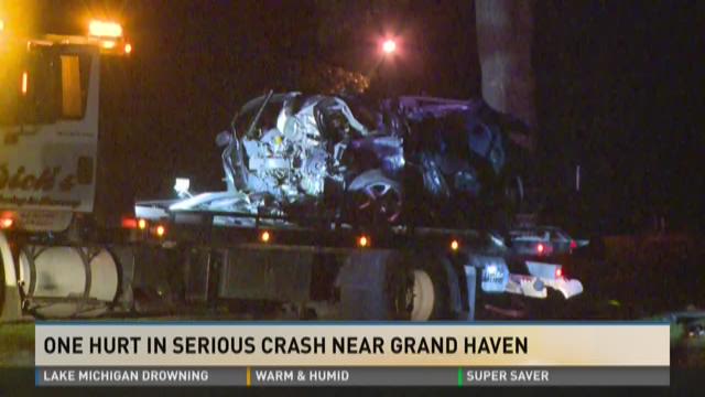 Man critically injured in car vs. tree crash | wzzm13.com