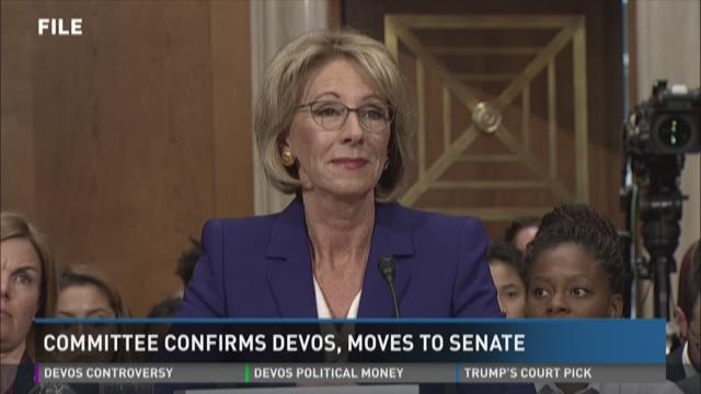 Betsy DeVos' confirmation moves ahead after fractious debate